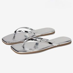 Tkees Chrome Square Toed Sandals